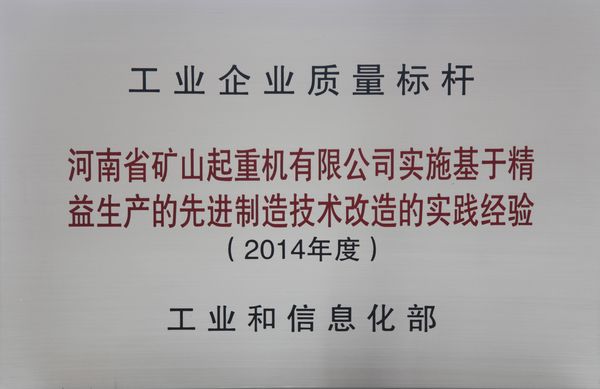 雙標(biāo)桿！河南礦山典型經(jīng)驗(yàn)再次入選全國質(zhì)量標(biāo)桿